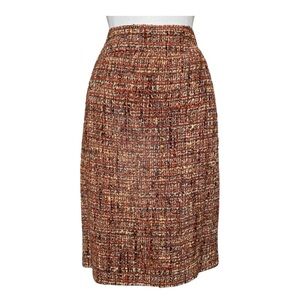 1998 Vintage Chanel Tweed Length Skirt Size 42
